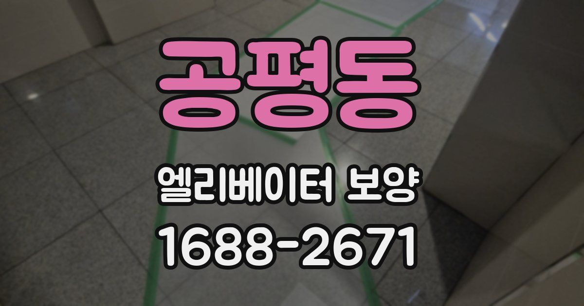 공평동 엘리베이터 보양
