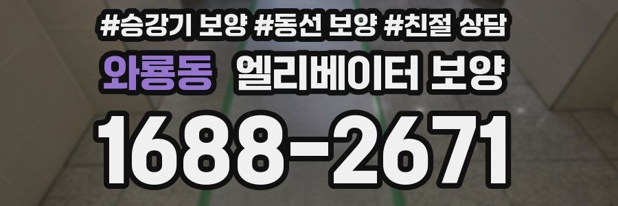 와룡동 엘리베이터 보양