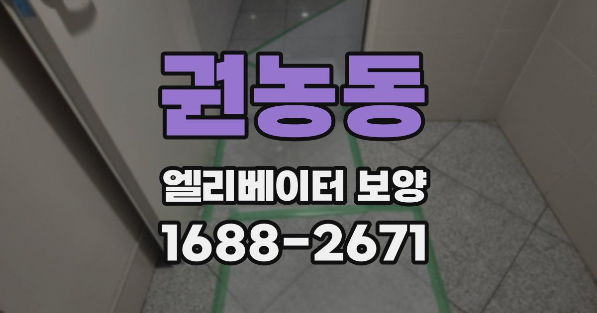 권농동 엘리베이터 보양