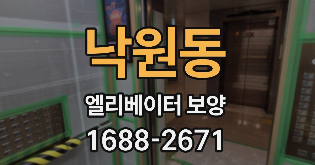 낙원동 엘리베이터 보양
