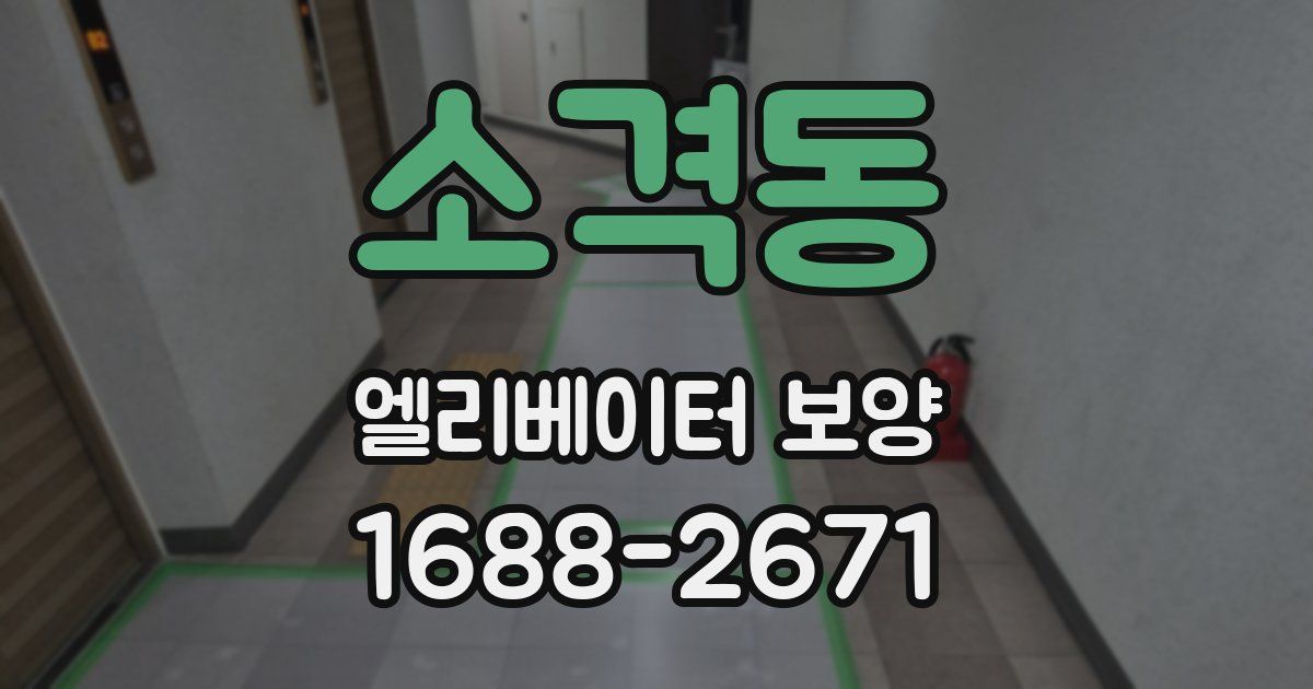 소격동 엘리베이터 보양