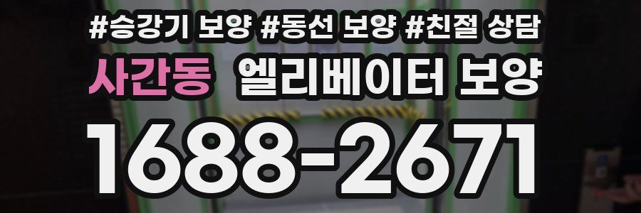 사간동 엘리베이터 보양