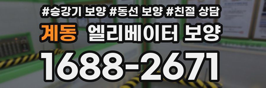계동 엘리베이터 보양