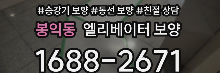 봉익동 엘리베이터 보양