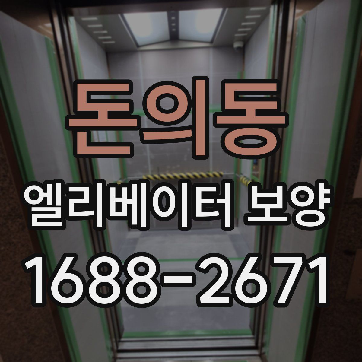 돈의동 엘리베이터 보양