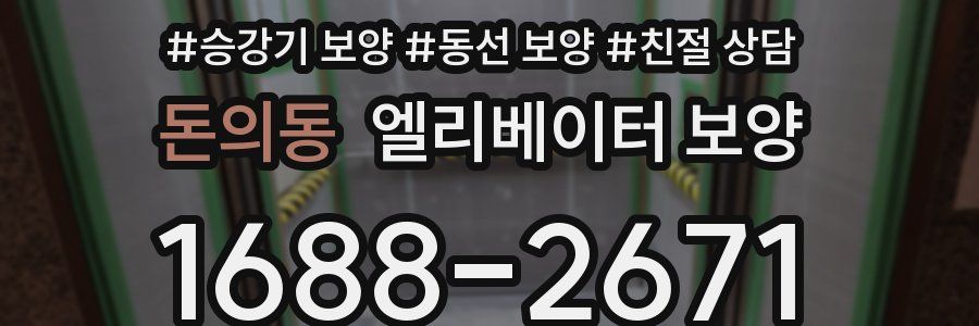 돈의동 엘리베이터 보양