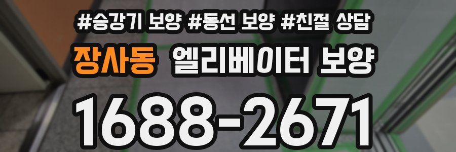 장사동 엘리베이터 보양
