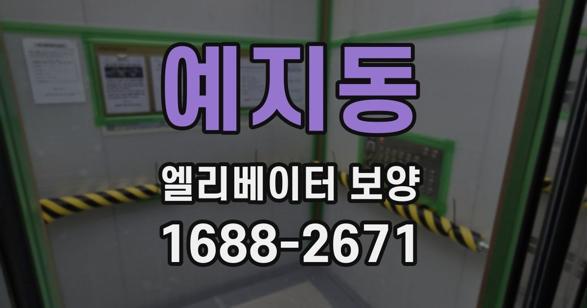 예지동 엘리베이터 보양