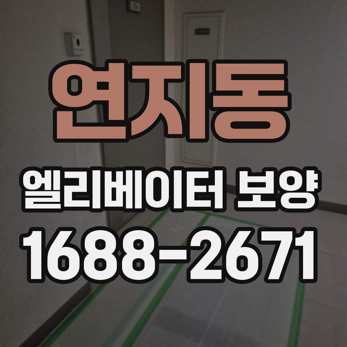 연지동 엘리베이터 보양 비용과 작업 범위의 관계