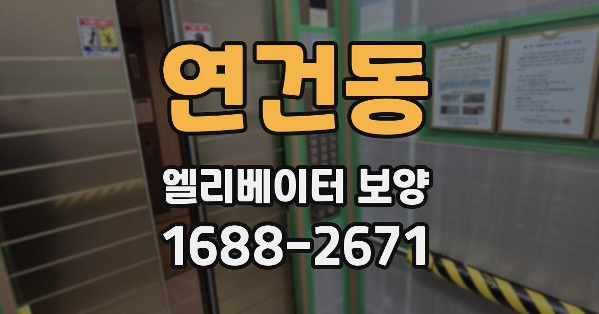 연건동 엘리베이터 보양