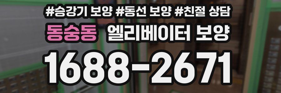 동숭동 엘리베이터 보양