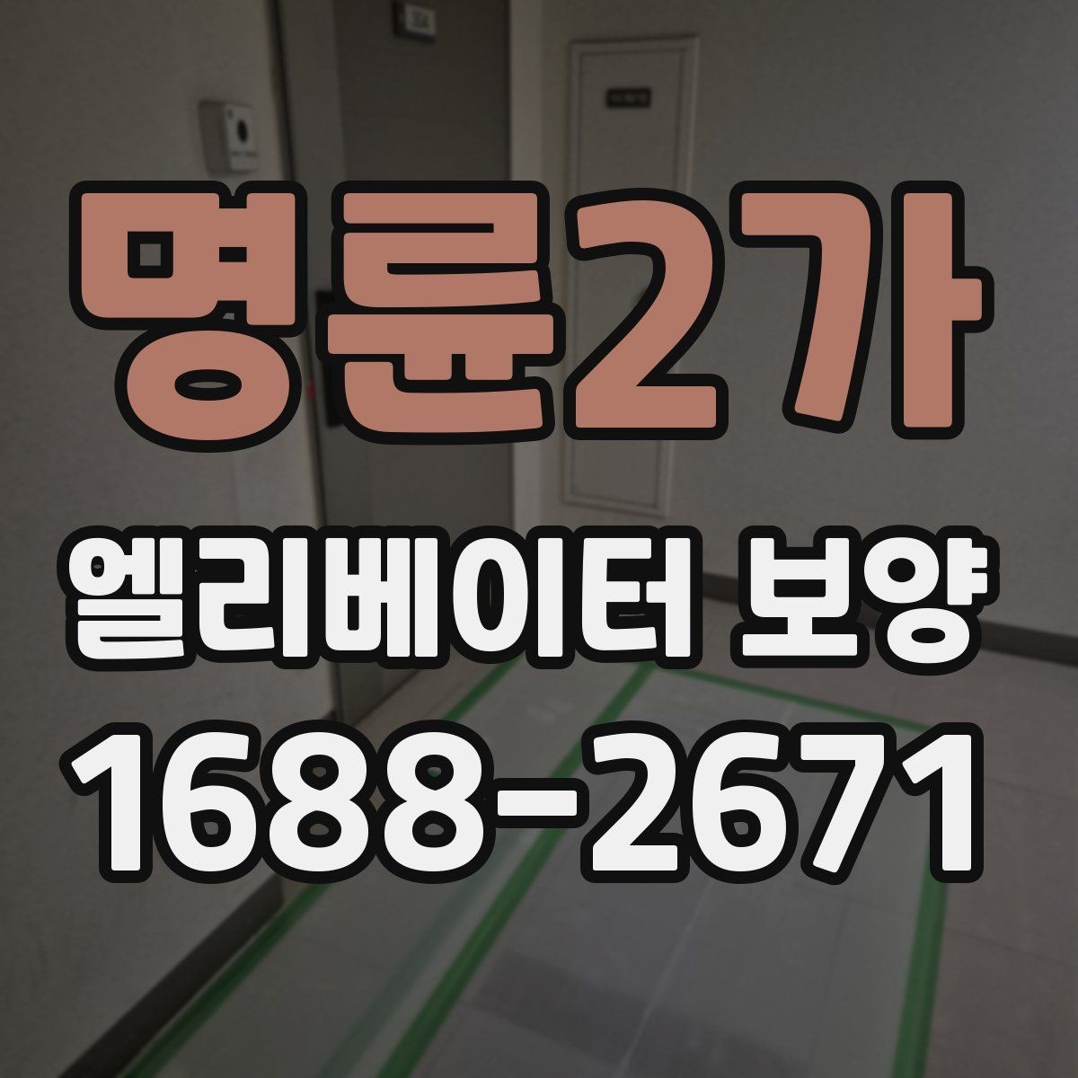 명륜2가 엘리베이터 보양 작업 범위를 정하는 기준