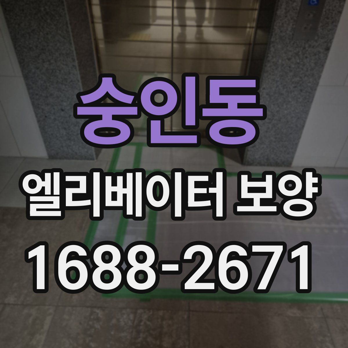 숭인동 엘리베이터 보양