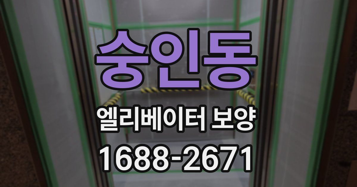 숭인동 엘리베이터 보양