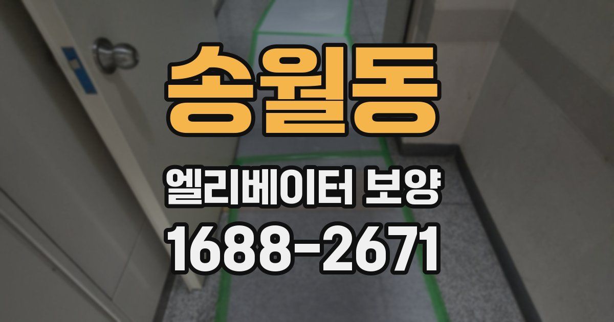 송월동 엘리베이터 보양