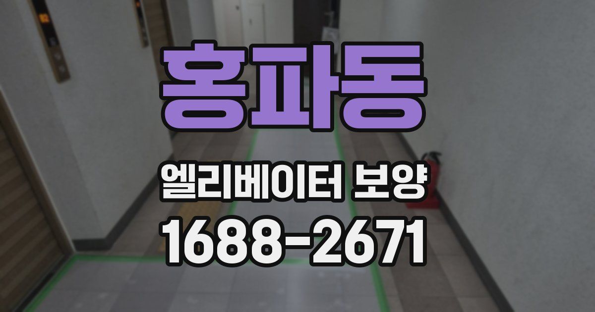 홍파동 엘리베이터 보양