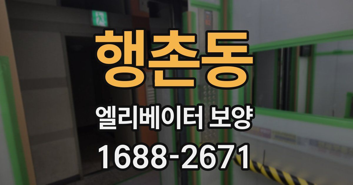 행촌동 엘리베이터 보양