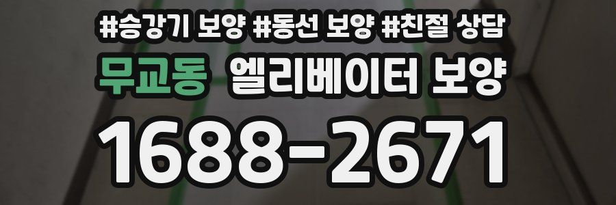 무교동 엘리베이터 보양