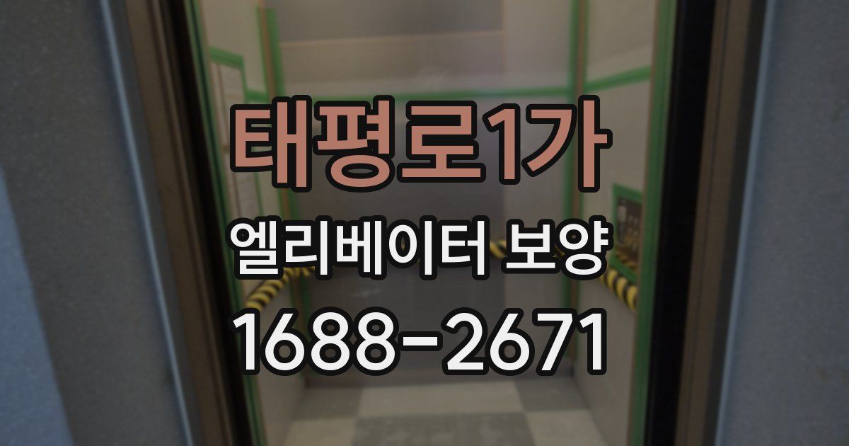 태평로1가 엘리베이터 보양