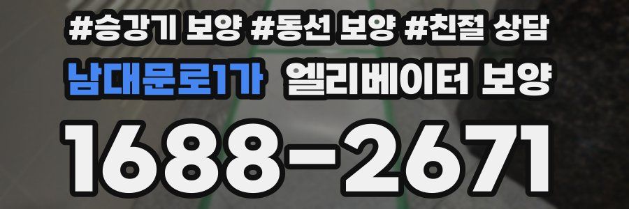 남대문로1가 엘리베이터 보양