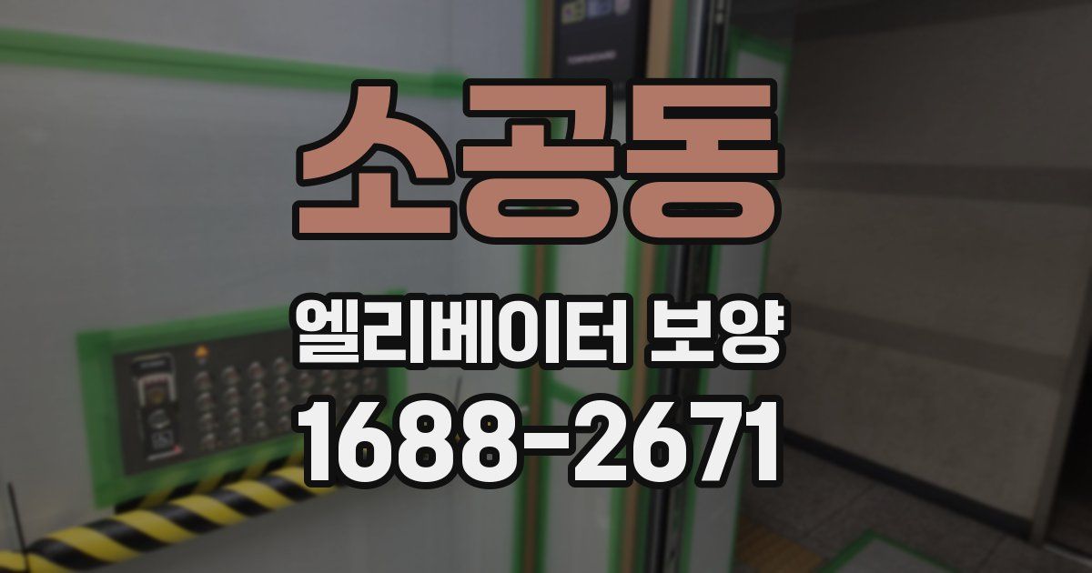 소공동 엘리베이터 보양
