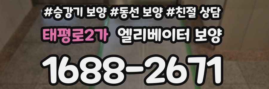 태평로2가 엘리베이터 보양