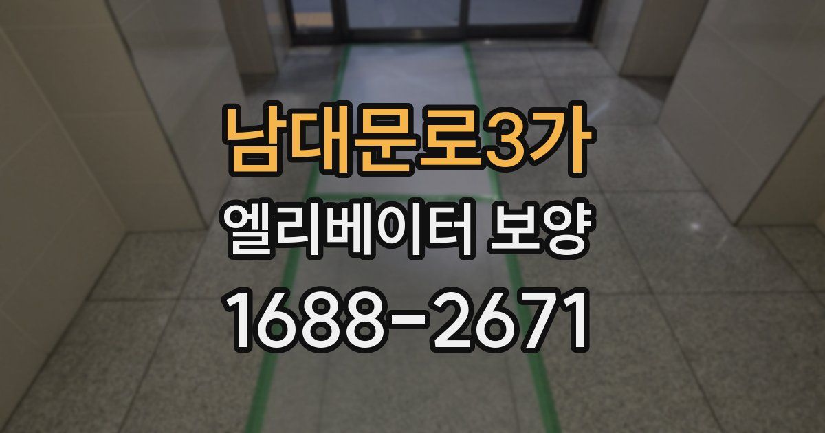 남대문로3가 엘리베이터 보양
