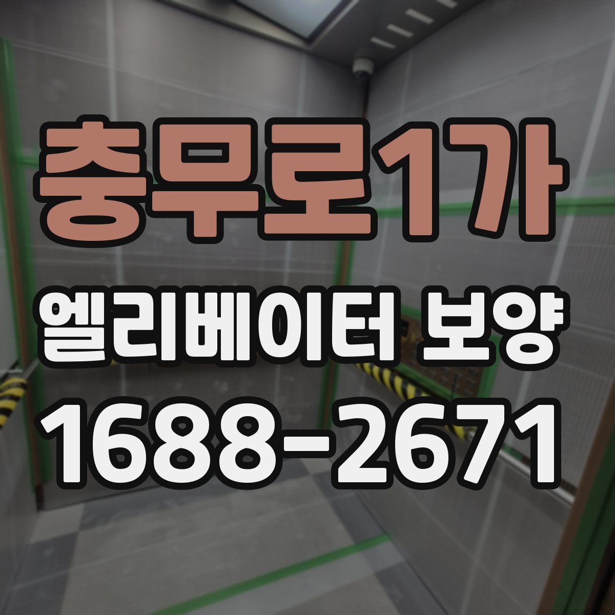 충무로1가 엘리베이터 보양