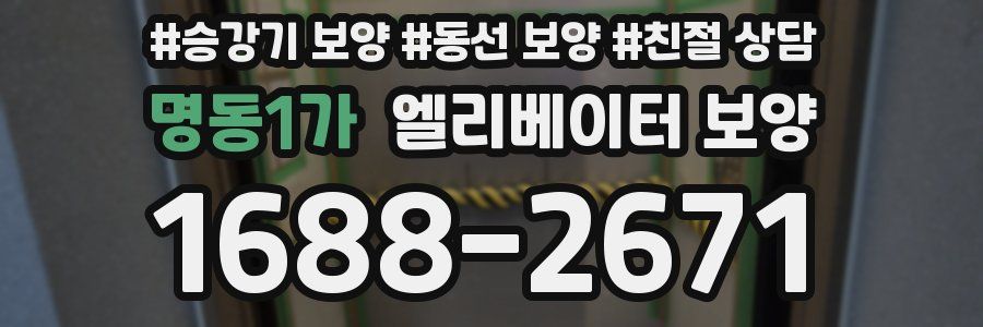 명동1가 엘리베이터 보양