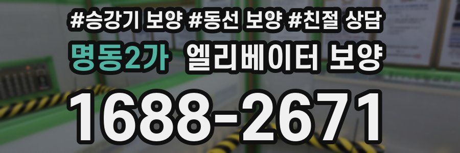 명동2가 엘리베이터 보양