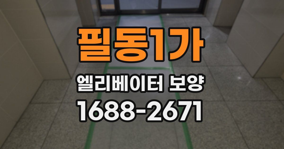 필동1가 엘리베이터 보양