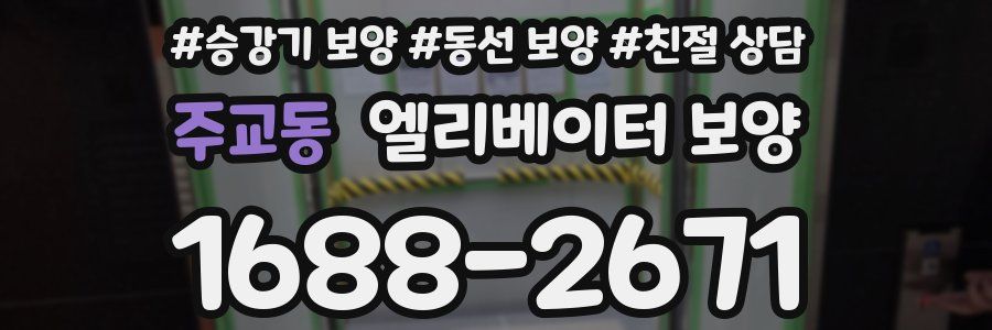 주교동 엘리베이터 보양