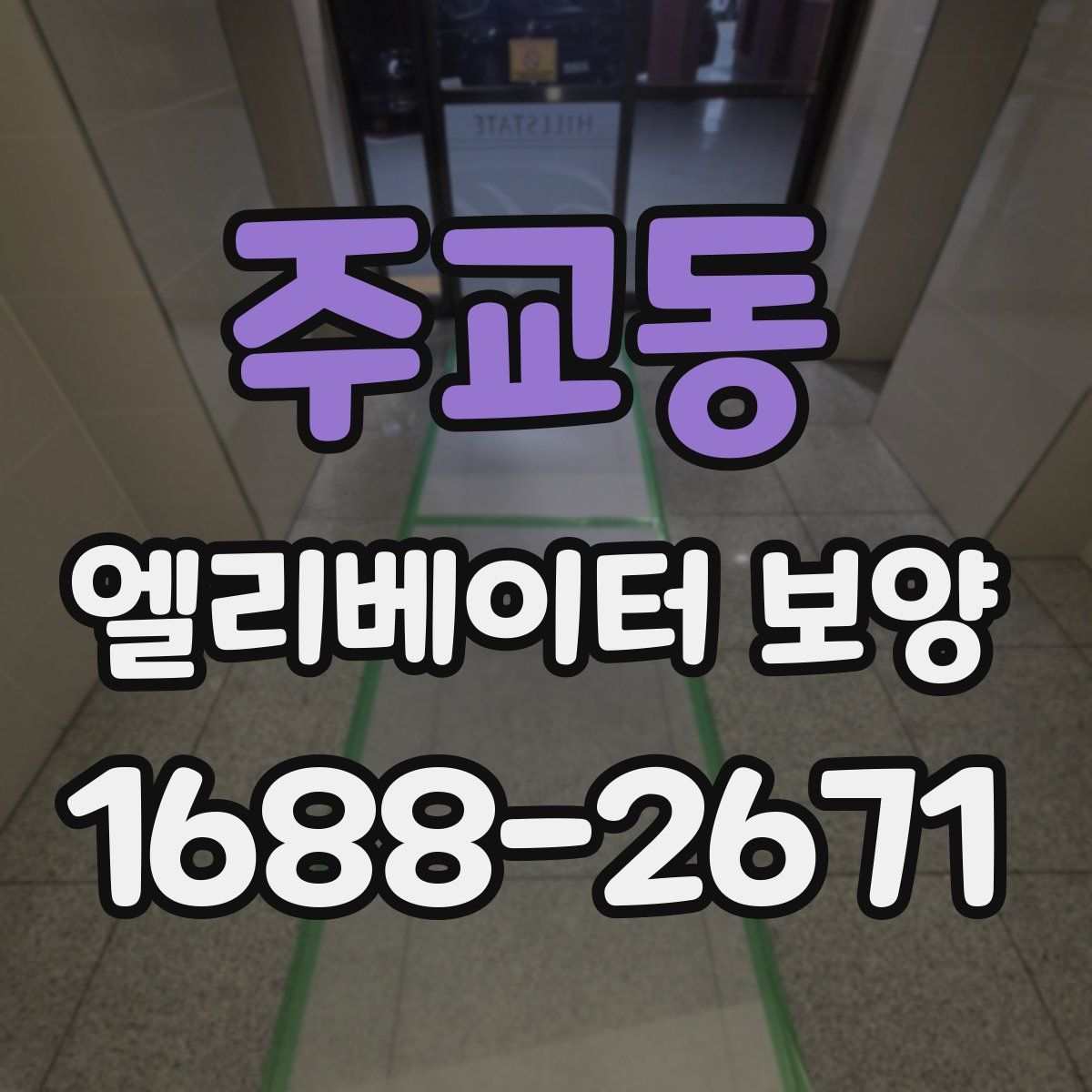 주교동 엘리베이터 보양