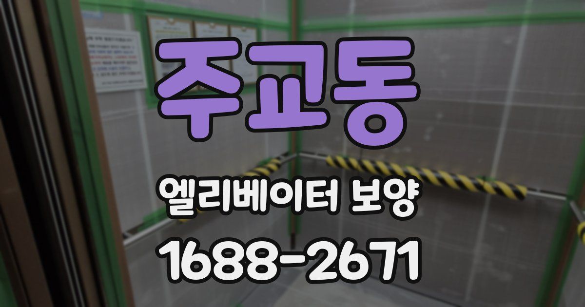 주교동 엘리베이터 보양