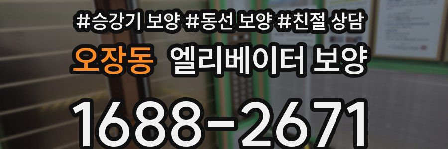 오장동 엘리베이터 보양