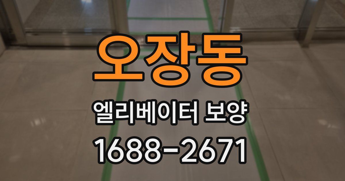 오장동 엘리베이터 보양