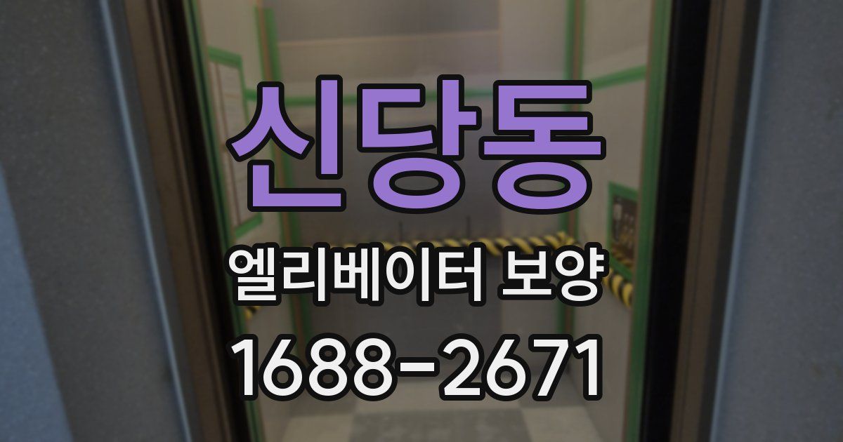 신당동 엘리베이터 보양