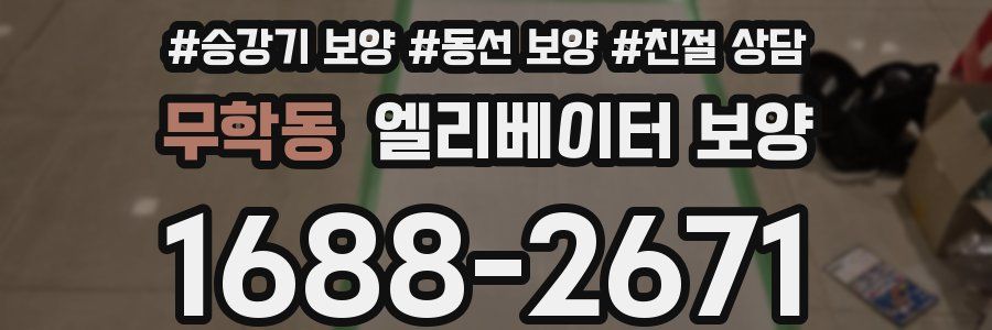무학동 엘리베이터 보양