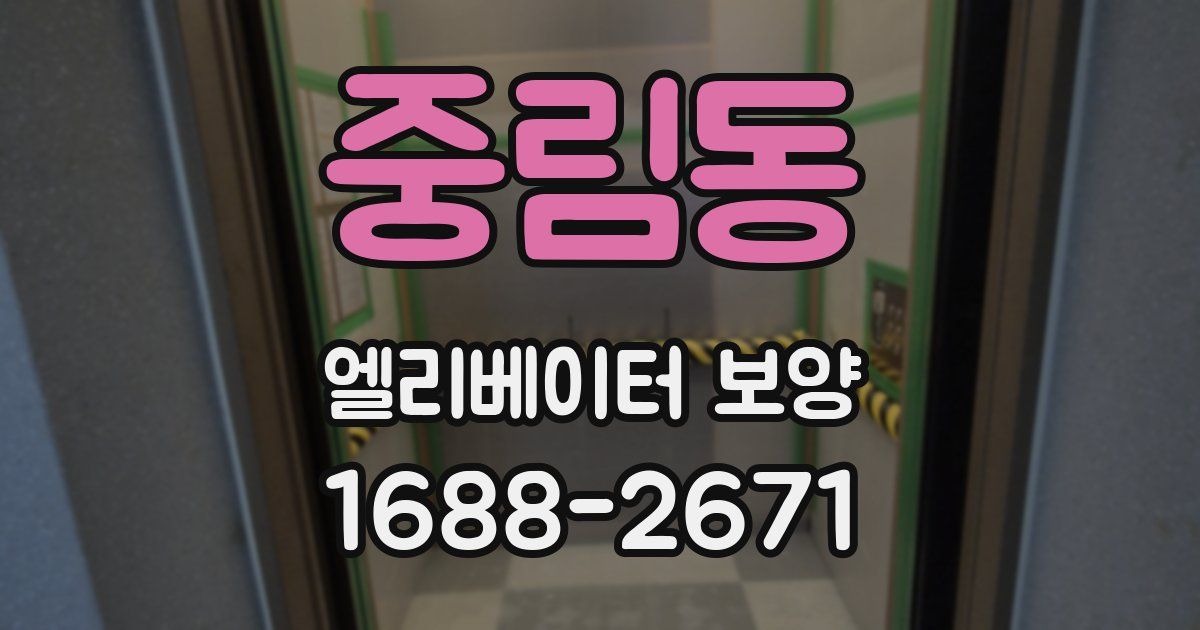 중림동 엘리베이터 보양