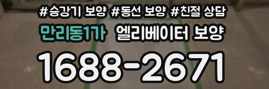 만리동1가 엘리베이터 보양