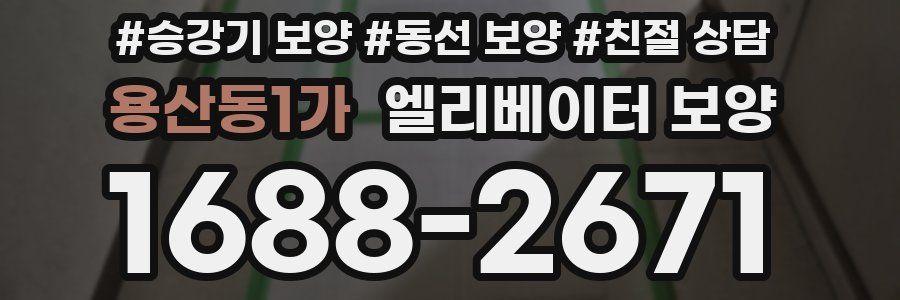 용산동1가 엘리베이터 보양