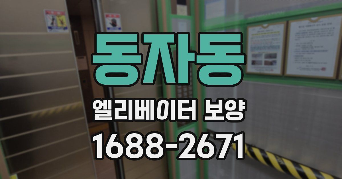 동자동 엘리베이터 보양