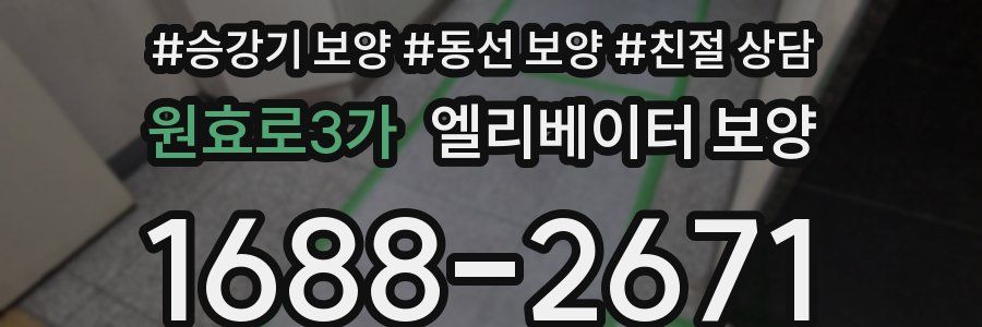 원효로3가 엘리베이터 보양
