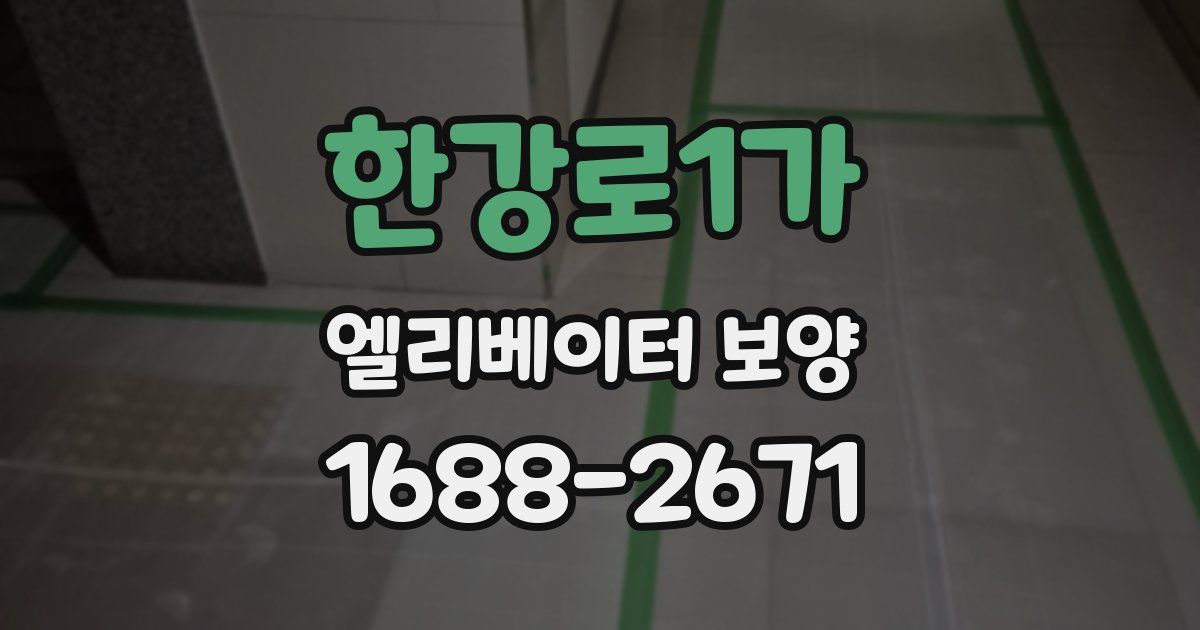 한강로1가 엘리베이터 보양