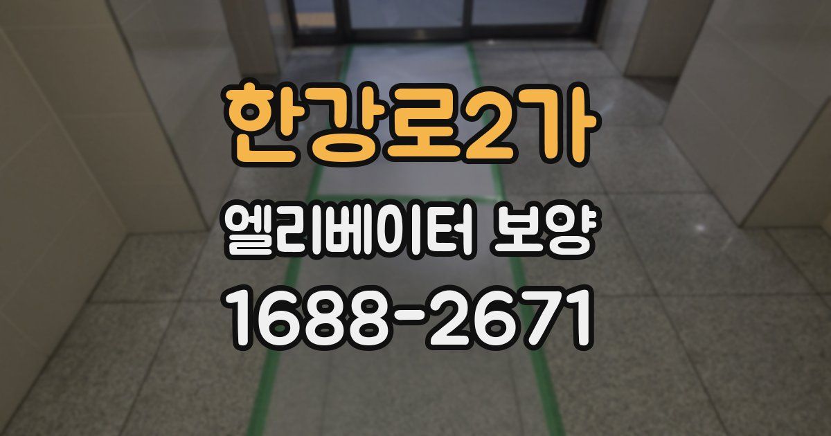 한강로2가 엘리베이터 보양