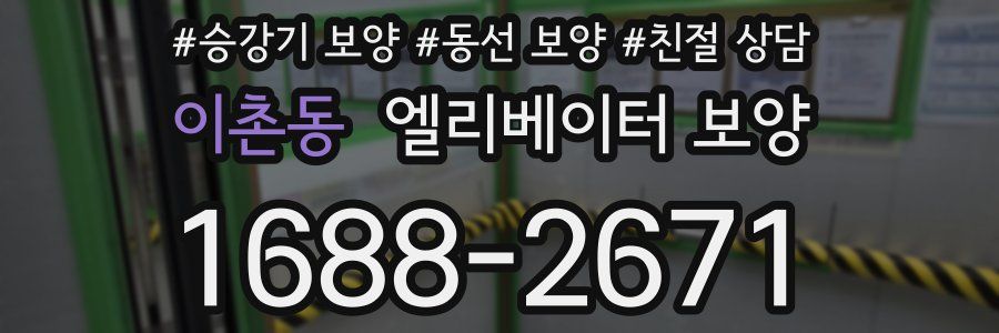이촌동 엘리베이터 보양
