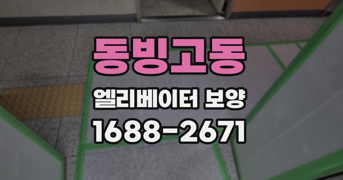 동빙고동 엘리베이터 보양