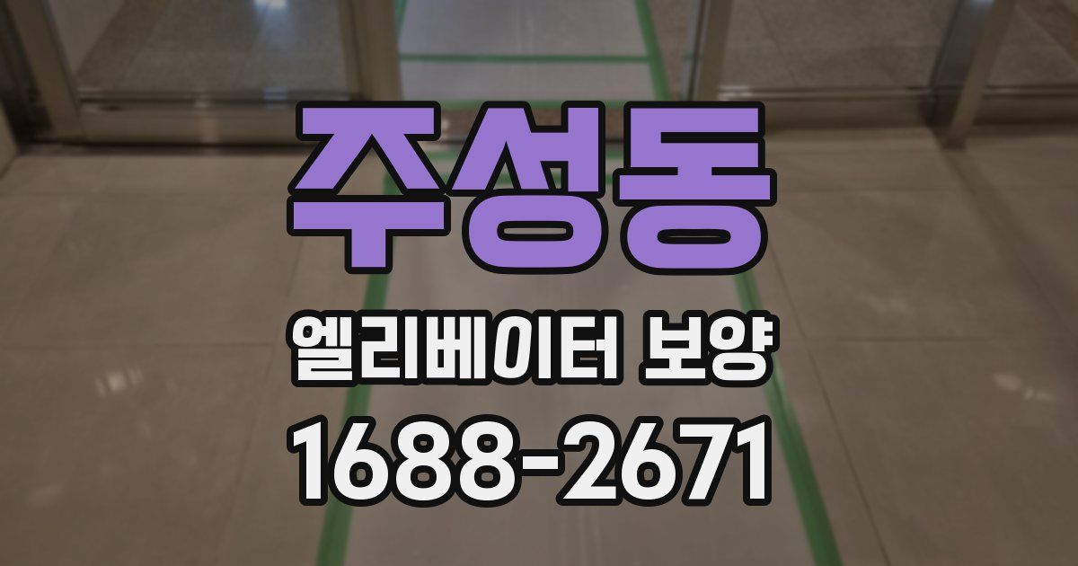 주성동 엘리베이터 보양