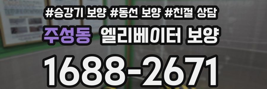 주성동 엘리베이터 보양