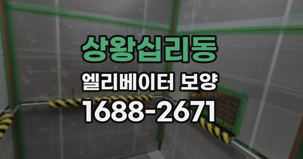 상왕십리동 엘리베이터 보양